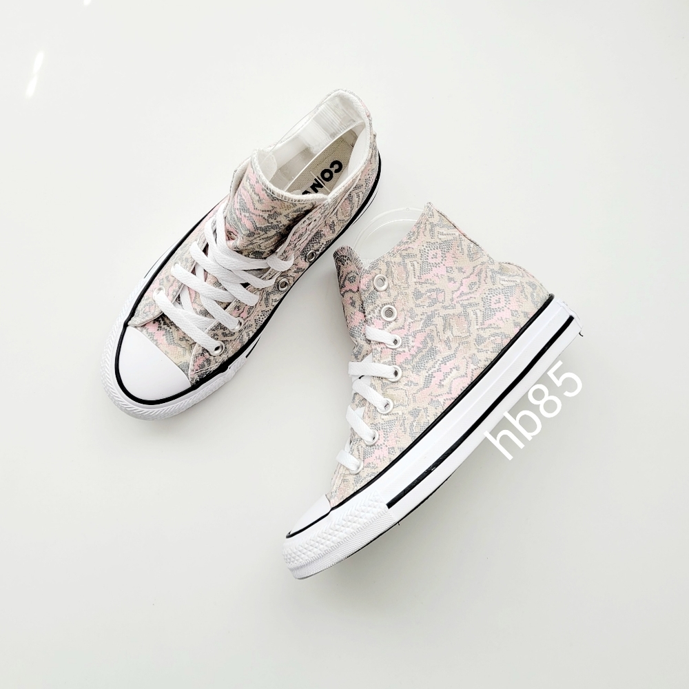 Converse CTAS HI Pale Putty Limestone Grey Pink White Women's 5 - Picture 2 of 6
